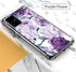for Galaxy A51 Case, Slim TPU for Girls, Shock Absorption Rubber Soft Silicone Cover (Purple Flower)