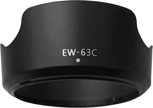 EW-63C Lens Hood for Canon Rebel T7 EF-S 18-55mm f/3.5-5.6 is STM, EOS R8 RF24-50mm F4.5-6.3 is STM
