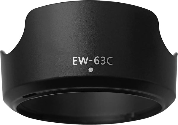 EW-63C Lens Hood for Canon Rebel T7 EF-S 18-55mm f/3.5-5.6 is STM, EOS R8 RF24-50mm F4.5-6.3 is STM
