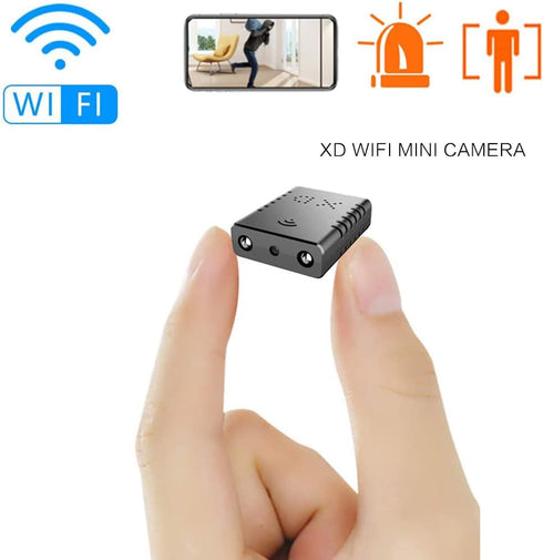 Smallest Spy WiFi IP Camera, Wireless Remote Camera, HD1080P Security Camera, Nanny Cam with Upgraded Night Vision, AI