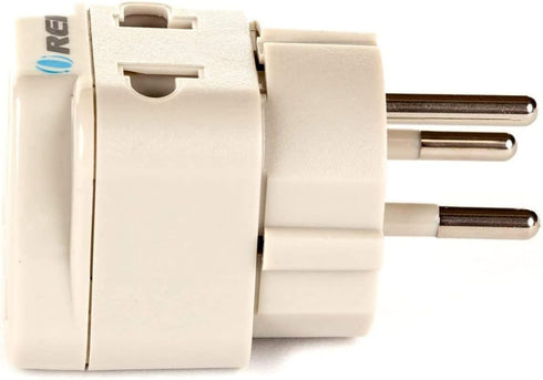 OREI USA to Israel, Gaza, Palestine Travel Adapter Plug (Type H) - 2 in 1, CE Certified, 2 Pack, White