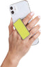 HANDL New York Yellow Glitter HANDLstick Silver Glitter Grip and Stand for Smartphone