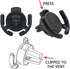 2 Pack Holder Car Mount for Popsocket, Collapsible Grips Mount for Car Vent with Secure Clip for Horizontal Air Vent
