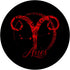PopSockets Standard PopGrip, Red Aries Zodiac Sign Birth Star March April Birthday