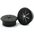 HJ Garden 2pcs Flexible Desk Cord Grommets, 2-3/8 inch Wire Organizer Hole Cover for Office Cable Management (Black)