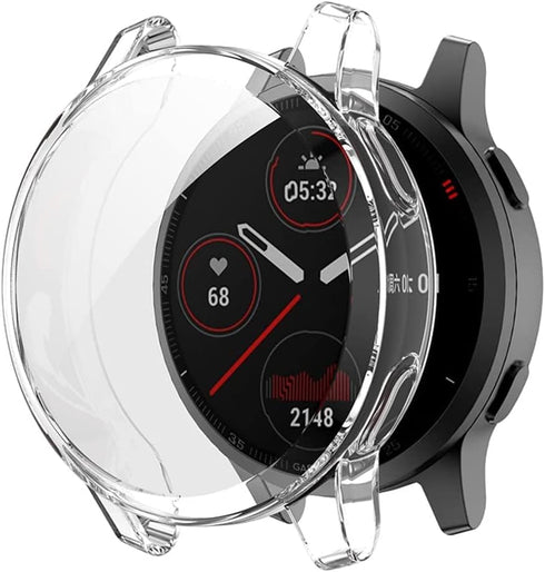 Compatible with Garmin Vivoactive 4/Venu 2 45mm/Vivoactive 4S/Venu 2s 40mm Waterproof Protective Case, Soft TPU Plated