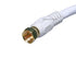 Monoprice Coaxial Cable with F Type Connector - RG6, Quad Shield, CL2, 10 Feet, White