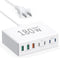 USB C Charger 180W GaN, 7 Ports Fast Charger Power Adapter, Compatible with MacBook, iPhone 12/13/14/15, and Other