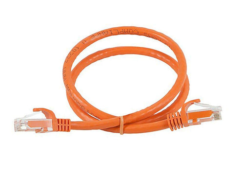 Cat6 RJ45, 550Mhz, 24AWG, 2 Monoprice Ethernet Patch Cable - Flexboot, Stranded, UTP, Pure Bare Copper Wire, Feet