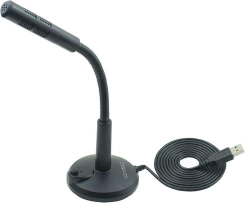 LANDIBO USB Microphone, Plug and Play Desktop Laptop gooseneck Microphone, Suitable for Games,