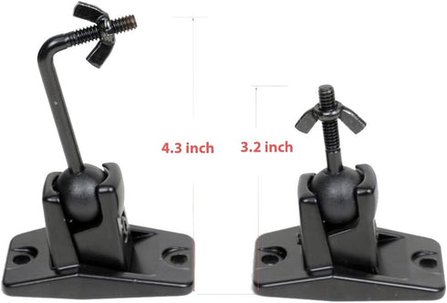 VideoSecu 5 Black Universal Satellite and Audio Speaker Mount Bracket for Wall or Ceiling