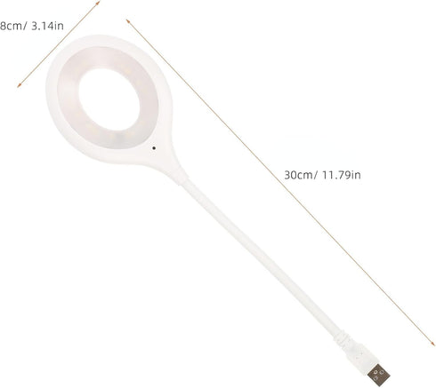 Dimmable Voice Activated USB Gooseneck Lamp Flexible Bedside Reading Light Night Light for Bedroom USB Powered
