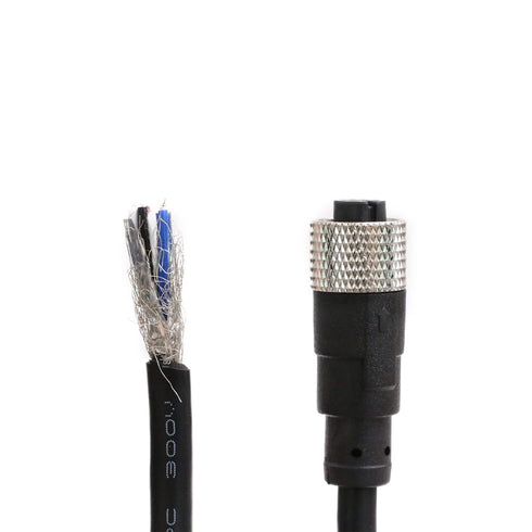 Eonvic M12 Female 4 Pin Connector Molded PVC Aviation Sensor Cable