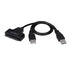SATA to USB 2.0 Cable Adapter for 2.5" HDD SSD Hard Drive Connector for Data Recovery