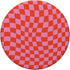 Classic Wavy Checkered Pink Red Checkerboard PopSockets Standard PopGrip