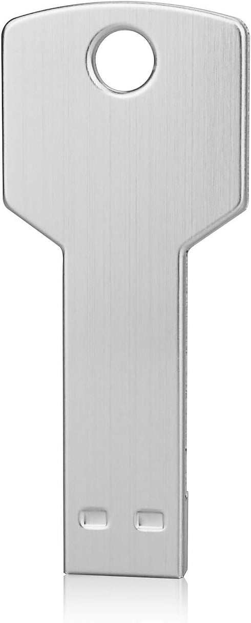 K&ZZ 64G Key Shape USB Flash Drive, Metal Thumb Drive USB2.0 Flash Disk