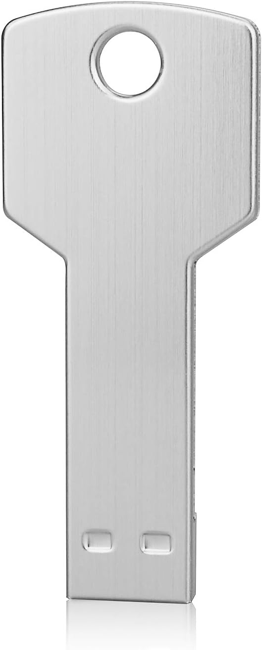 K&ZZ 64G Key Shape USB Flash Drive, Metal Thumb Drive USB2.0 Flash Disk