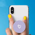 4 Pack Cell Phone Grip Holder for Smartphone, Finger Expanding Kickstand Stand - White, Rose Gold, Heart, Purple,