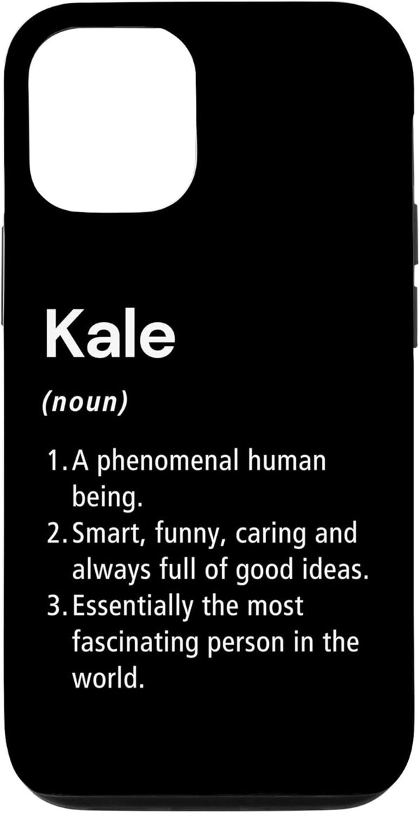 Kale Birthday Name Definition Funny Kale Name Definition Dictionary Case for iPhone 12/12 Pro