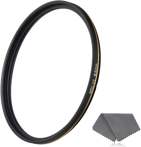 82mm UV Protective Filter, 16-Layer Multi-Resistant Nano Coated, Ultra Slim, Weather-Sealed HD Clear Glass