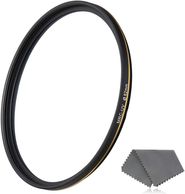 82mm UV Protective Filter, 16-Layer Multi-Resistant Nano Coated, Ultra Slim, Weather-Sealed HD Clear Glass