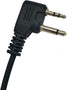 Ptt Mic Earpiece - Two Way Radio Headset Behind The Head Ear Piece for Midland 2 Pin Walkie Talkie