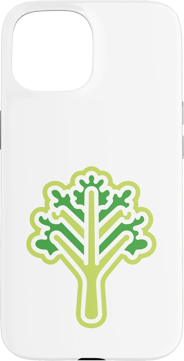 Minimalist Funny vegetable simple Kale Funny Food Vegetable Minimalist Simple Kale Case for iPhone 15