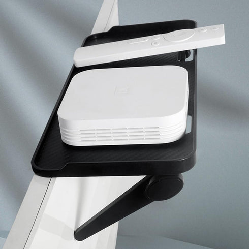 Homoyoyo Router Rack Corner, TV Top Shelf Mount Monitor Shelf, Cable Box Tv Top Ra for Cellphone Stand, Game Console