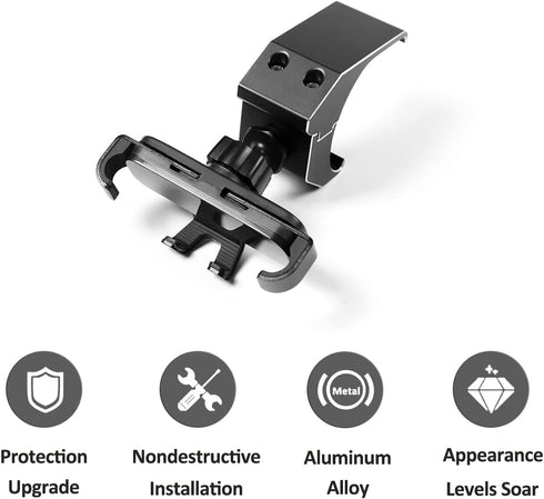 YIWANG Aluminum Alloy Dashboard Side Mobile Phone Holder Trim for Land Rover Defender 90 110 2020-2022 Accessories