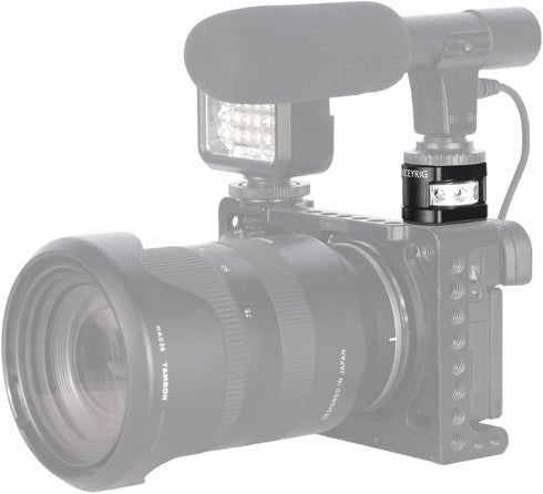 NICEYRIG Cold Shoe Mount Adapter with 1/4’’ Mounting Screw for Microphone Flash LED Video Light - 499