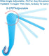 Adjustable Foldable Cell Phone Stand for Desk, Compatible with Most Devices, Lightweight (Blue)