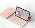 Keyboard Case for Galaxy Tab A7 Lite 8.7 inch - Detachable Candy Color Keyboard Cover with Bluetooth Mouse, Pink