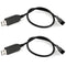 Pack of 2 Full Speed 12V Voltage Step-Up USB to 3-Pin and 4-Pin PC Fan Power Adapter Cable