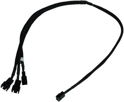 Phobya Premium 3-Pin x 3 Fan Cable Splitter - Power 3 Fans from One Connection