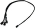 Phobya Premium 3-Pin x 3 Fan Cable Splitter - Power 3 Fans from One Connection