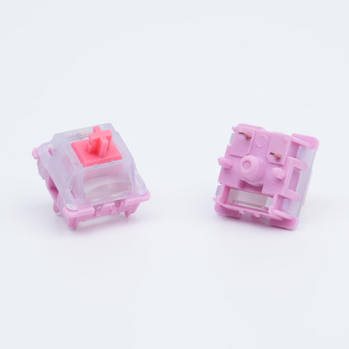 GATERON Weightlessness Keyboard Switches, Tactile RGB LED 5 pin Factory Pre-lubed 50gf Key Switches for MX Mechanical