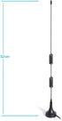 BINGFU VHF UHF Ham Amateur Radio Police Scanner Antenna Magnetic Base BNC Male Antenna Compatible with Uniden Bearcat