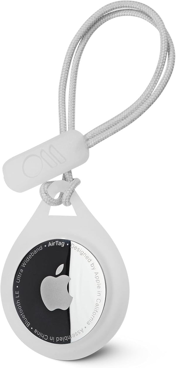 Case-Mate AirTag Holder, Rugged Keychain with Hard Shell Case for Dog Collar, Cat Collar, Keys, 1 Pack, Clear