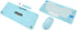 Keyboard and Mouse Combo, Cute Retro Typewriter Keyboard with Round Key, 78 Keys USB Cute Mouse for Desktop, Laptop,