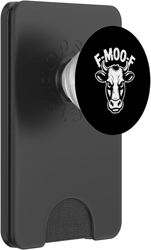 Farm Cow Humor Ranch Dairy Sarcasm Meme F MOO F Angry Cow Farm Humor Ranch Dairy Meme PopSockets PopWallet