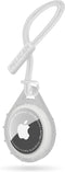 Pelican Protector AirTag Holder - Rugged Keychain with Strap Loop for Apple AirTag, Clear