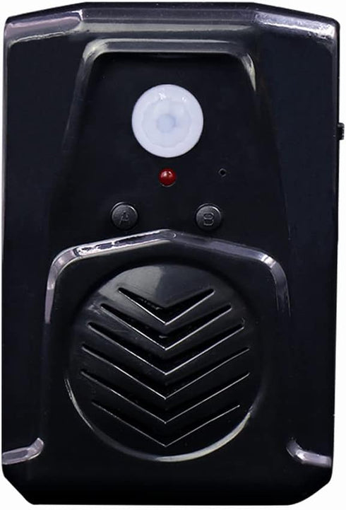 PIR Motion Sensor Activated Sound Player Speaker with USB Cable for MP3 Audio Files - Black