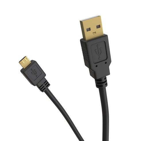Cmple - Micro USB Cable, 1.5ft Male to Male, Charging & Data Sync for Android, Black