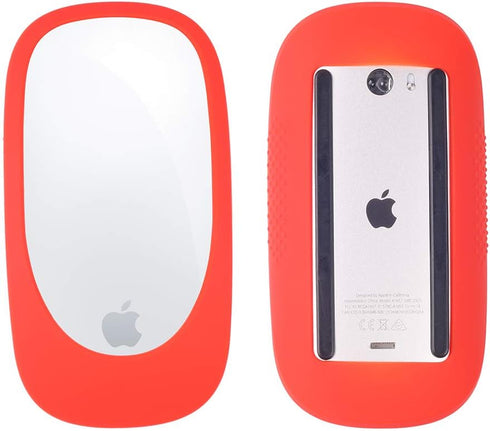 Silicone Cover for Magic Mouse 1/2 Protective Silicone Case Compatible with Apple Magic Mouse Ultra Thin Anti-slip Cover (pink)