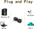 3-Pack Gold Plated 3.5mm Y Splitter Adapter, Male to Dual Female Stereo Jack Converter, 1/8 inch.