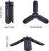 Generic 1/4" Mini Tripod Compact Desktop Stand with Screw Interface, Non-Slip Rubber Feet, Lightweight & Portable