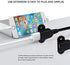 QiCheng&LYS USB 2.0 Male to Dual Female Charging Extension Cable, Furniture nightstand USB Charging Port, Panel Mount Cable with Screw Hole 5ft (1pc 1.5m Cables and adapters) by QiCheng&LYS