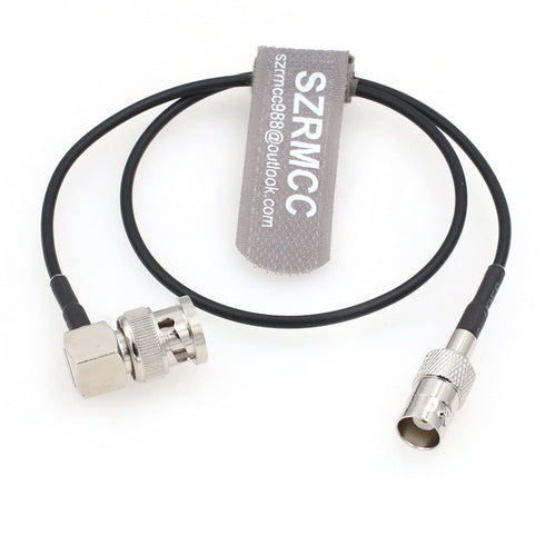 SZRMCC 3G RG174 50ohm (80cm) SDI Cable BNC Male Right Angle to BNC Female HD SDI Cable Coaxial Extension Cable