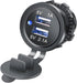 HZEL Car USB Outlet Wire Charger, 2 Port 12V/24V Vehicle USB Charger Socket