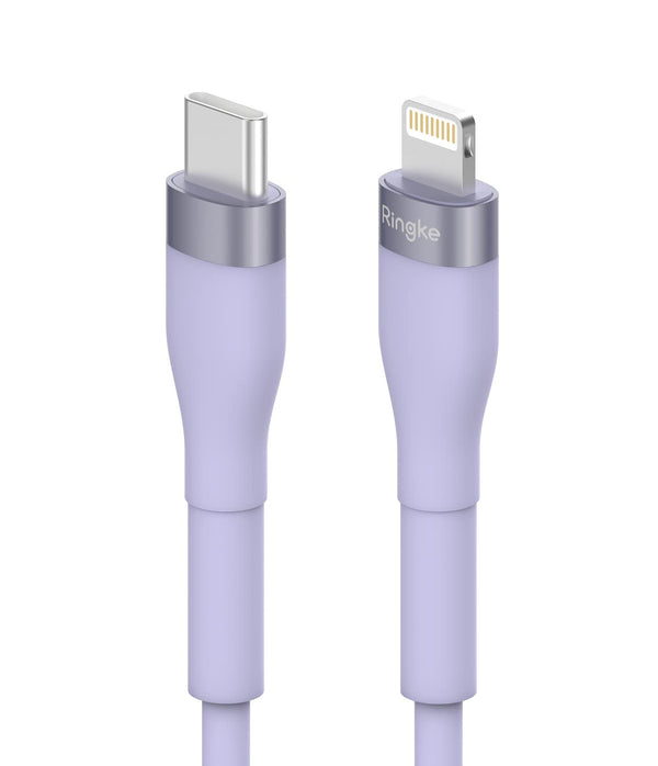 Ringke USB C to Lightning Charger Cable (2M / 6.56 FT) for Fast Charging, High Speed Data Transfer Pastel Cord